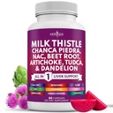 Ny AGE Melk Thistle NAC Chanca Piedra Beet Root Artichoke Dandelion Root Astragalus - Plus TUDCA & Ginger - 60 Count