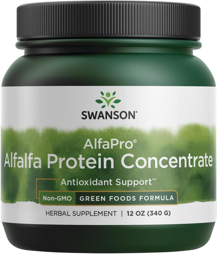 Swanson Alfapro Ikke-GMO Alfafa Proteinkonsentrat 12 Ounce (340 g) Pwdr