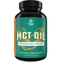 C8 MCT Olje Softgels - Medium kjede triglyserider MCT Coconut olje Supplement med kapryl / kapriske triglyserider for kroppsskulpturering, forbedret energi og utholdenhet - Keto Supplements for vekttap - 120 Ct