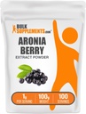 BulkSupplements.com Aronia Ekstrakt pulver - Aronia Berry Extract, Chokeberry Supplement - Glutenfri, 1g per servering, 100g (3,5 oz) (pakke av 1)