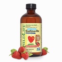 CHILDLIFE ESSENTIALS Cod Liver Oil for barn - Kids Cod Liver Oil Liquid, for babyer 6 + måneder, Toddlers, tilsatt DHA, EPA, Omega-3 fettsyrer - Strawberry, 8 fl oz