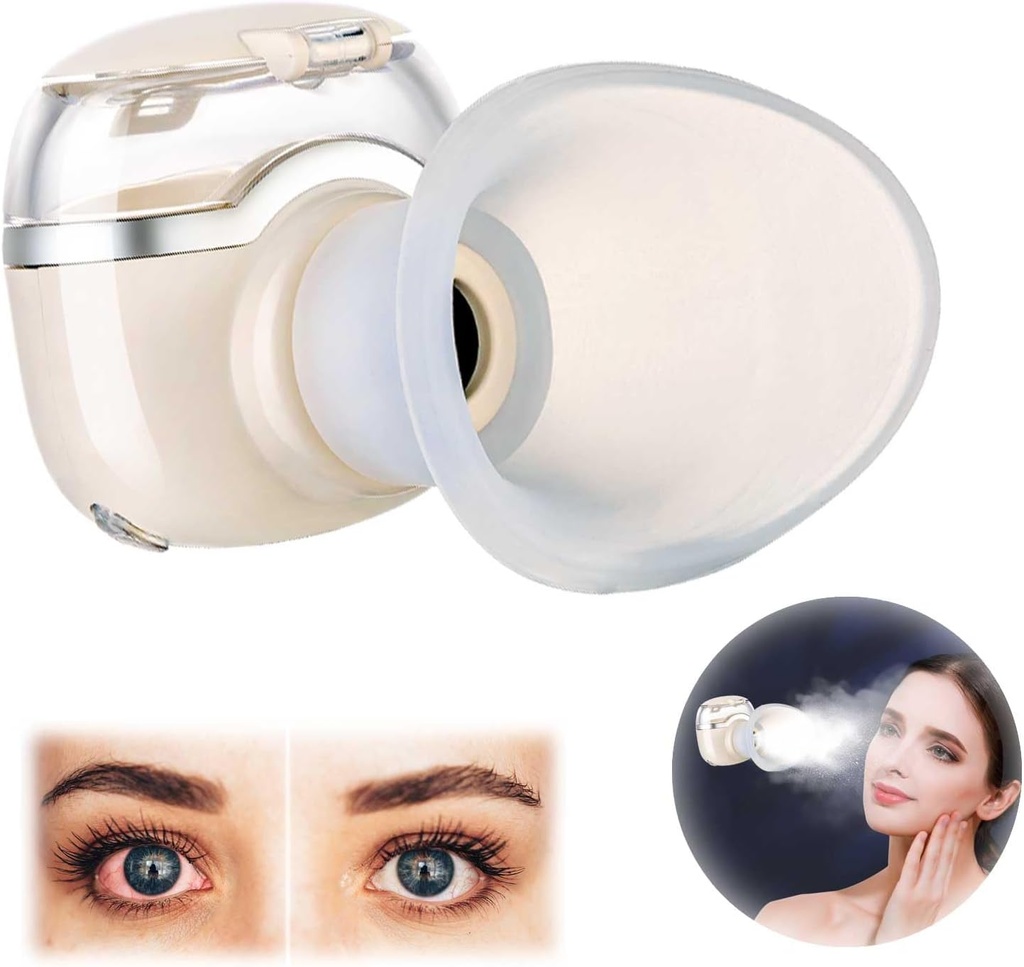 Portable Facial Damp Sprayer, Heated Mist for tørr øye lindring, Moisturizing Mini Soothing Damper for øyet tretthet, Stye, og ansiktstørrhet 10ml