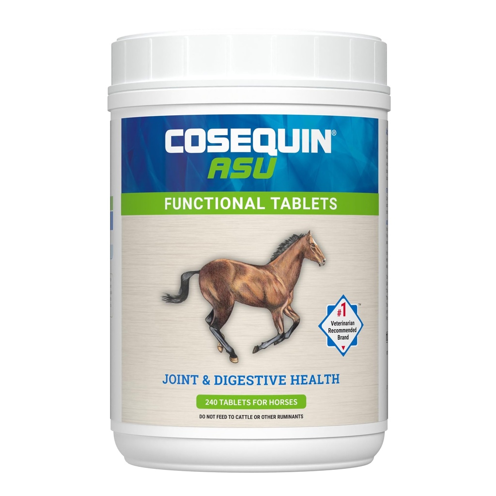 Nutramax Cosequin ASU Felles & Digestive Helse Funksjonelle tabletter for hester, 240 tabletter