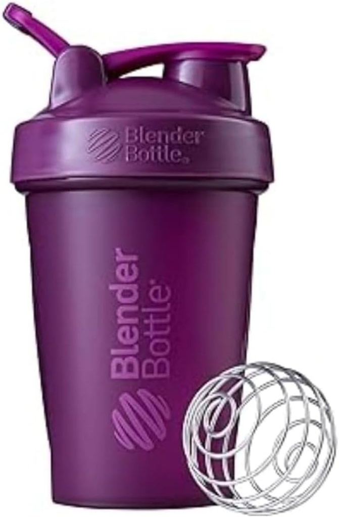 BlenderBottle Classic Shaker Flaske Perfekt til proteinshake og pre trening, 20-Ounce, Plum