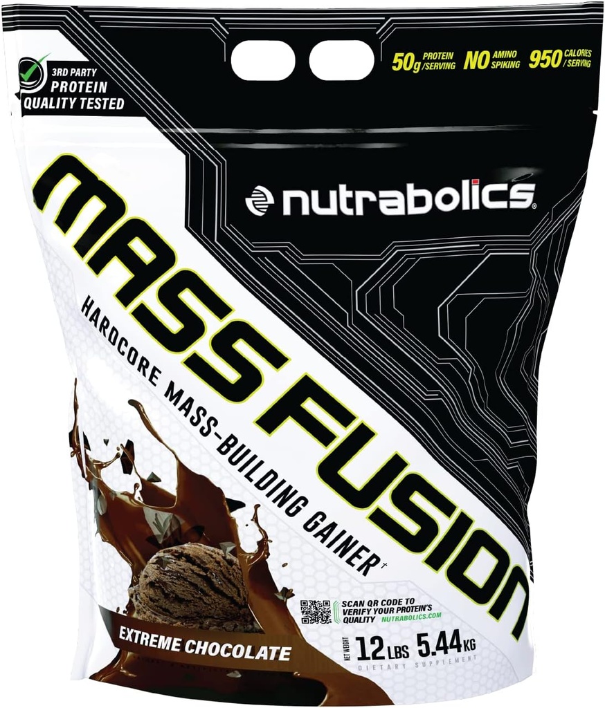 Nutrabolikk Mass Fusion (ekstrem sjokolade, 12 Ib (29 serveringer))