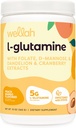 Wellah L-Glutamine Peach Mango (50 Serveringer) - 5g L-Glutamin Per Serving, Søt med Stevia