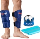 Shin Splint Relief: Hot & Cold Packs, Cryoball & Stretch Bands for Shin Splints 中 Hot & Cold Therapy for Ben smerte Relief