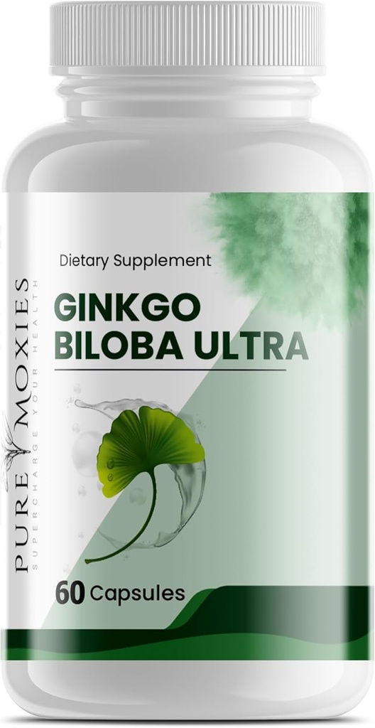 Ginkgo Biloba og Ginseng Brain Dietary Supplement støtter hjernefunksjon, minne, mental varsling, alt naturlig, forbedre blodsirkulasjon