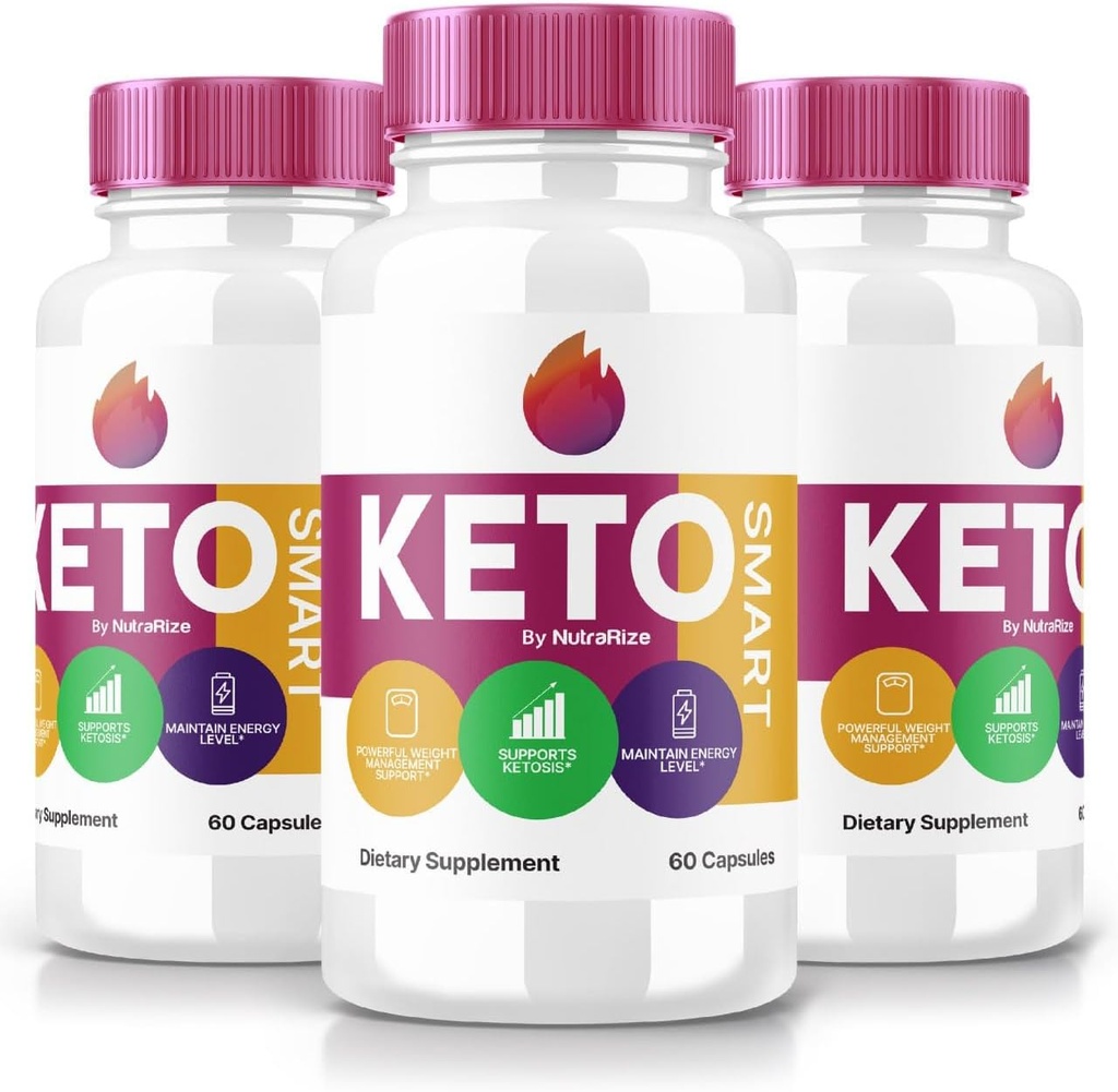 (3 Pack) Keto Smart Capsules - Keto Smart Dietary Supplement for avansert vekttap, maksimal styrke alle naturlige piller for å målrette Belly Fat, KetoSmart Pastillas anmeldelser (180 Capsules)