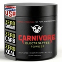 Premium Hydration Powder for Carnivore Diet - balansert Electrolyte Støtte, Zero Carb, Keto Vennlig - Supplement for optimal energi og gjenoppretting - 90 Services (uovertruffen)