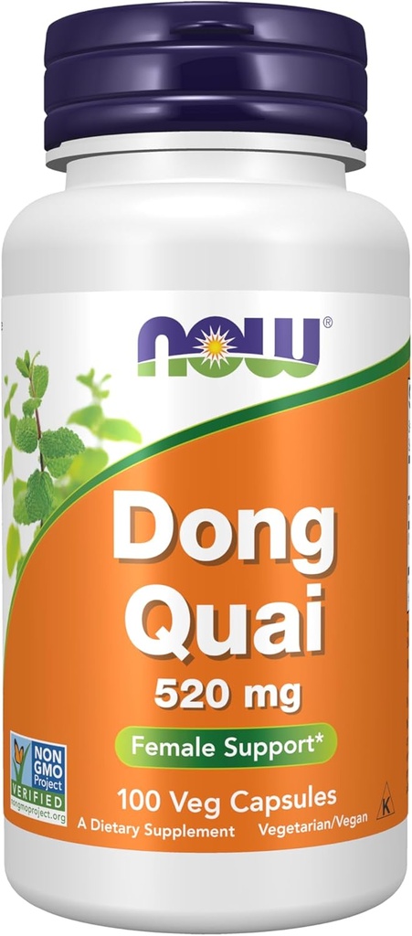 NÅ Kosttilskudd, Dong Quai (Angelica sinensis) 520 mg, Kvinnelig støtte *, 100 Veg Kapsler
