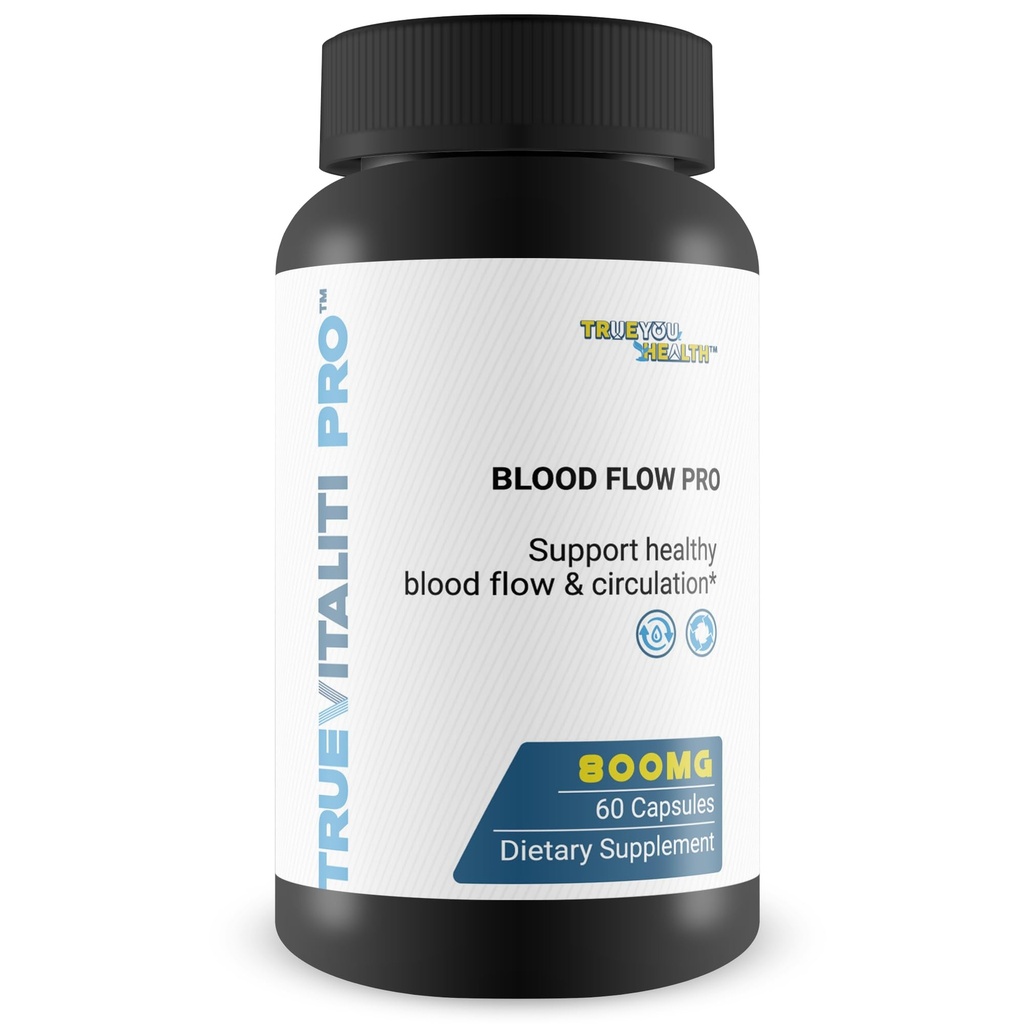 True Vitaliti Pro Blood Flow Pro L-Arginine - Vårt beste sirkulasjonstilskudd for sann vitalitet mannlig blodflyt og sirkulasjon helse - L-Arginine Mens sirkulasjon supplement - Hjelp blodflyt
