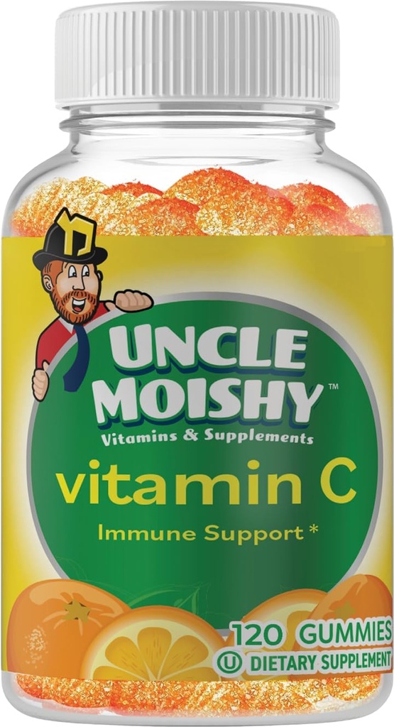 Onkel Moishy vitamin C med Echinacea 120 Yummy Orange Flavor Jelly Bears