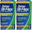 Osteo Bi-Flex Triple Strength Glukosamine med gurkemeie, Felles Helse Supplement, Coated Tabletter, Original versjon, 80 Count (Pack of 2)