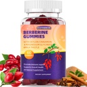 Berberine Gummies med Berberine HCL,Ceylon Cinnamon, Magnesium Glycinate immunsystem støtte for menn og kvinner 60Gummies