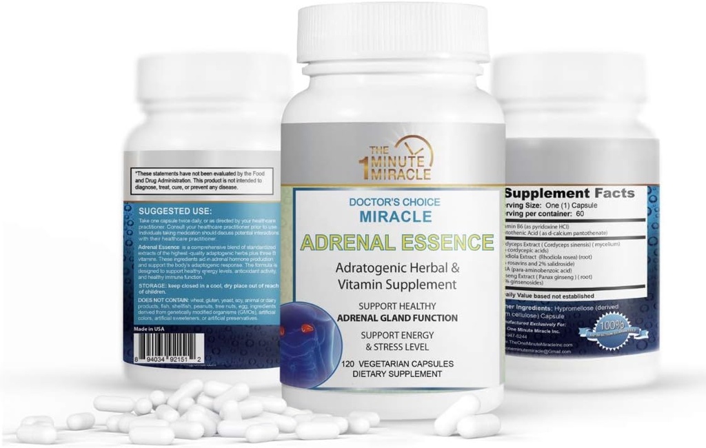 Miracle Adrenal Essence Doctor’s Choice - Adratogen Herbal & vitaminer Supplement