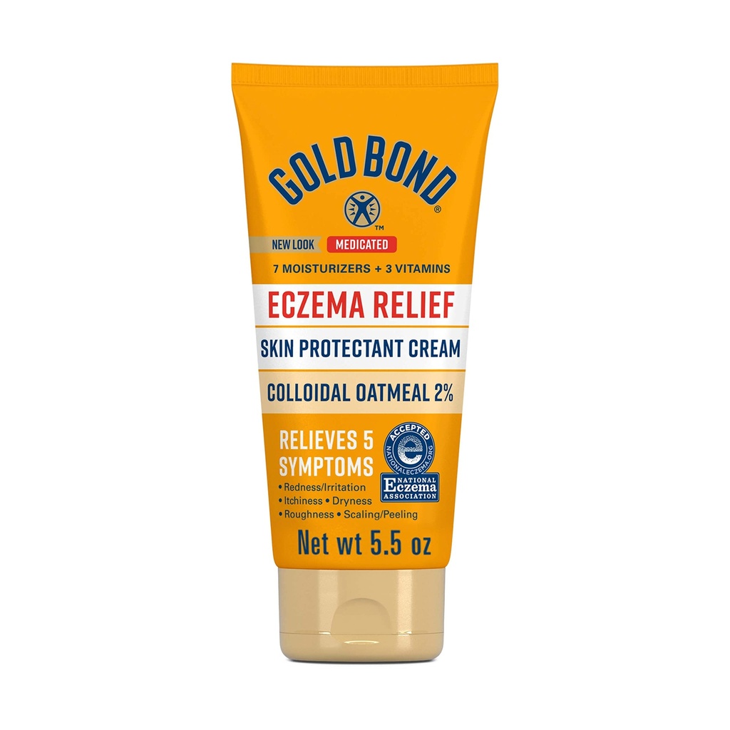 Gull Bond Medisinert Eczema Relief Hudbeskyttende Krem, 5,5 oz., med 2% kolloidal havremel