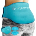 Komfytemp ispakke for rygg smertelindring, 2 pakker, FSA kvalifisert, Reusable Gel nedre rygg Wrap isbrace for Sciatica skadeskader, varm kald komprimering for lavere lumbar, waist, menn kvinner etter kirurgi gave
