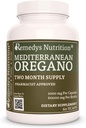 Remedys ernæring Middelhavet Oregano | 1000 mg, 60 Vegan kapsler Herbal kosttilskudd | To måneders forsyning