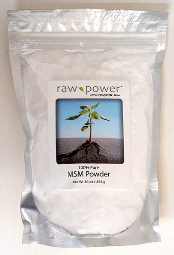 Rå kraft MSM pulver, 100% ren, (16 oz, laget i USA)
