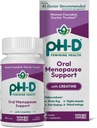 pH-D Feminine Helsestøtte - Holistisk Menopause Support - Oralt Supplement med CON-CRET Konsentrert Kreatin, Sage, Rhodiola og Black Cohosh - 30 Count