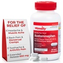 TIME-CAP LABS, INC. Tidlig Acetaminophen 650 MG - 400 kapell - Extended release - Led smertelindring, smertefri og ledsmerter smertelindring