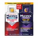 Mucinex Fast-Max & NightShift Combo Pack - Maks styrke Cough & Cold Medisin For Mucus Relief, Brystkongesjon, Nasal kongessjon, Sinus Congestion, Sinus Pressure, Cough Symptom Relief (2x 6 FL OZ)