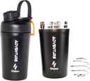 Ozizo Protein Blande Cup for Protein Mixes - 20 Ounces Rustfritt stål Protein Shaker Flaske, Isolert, Leak Proof, Odor Resistant, Små søte Gym Mixer for menn, kvinner, gutter, jenter, varme og kalde drikker