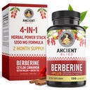 Gamle Bliss Berberine HCL 1200mg med ceylon kanel, biter Melon og grønn te ekstrakt - 120 kapsler