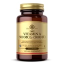 Solgar Tørr Vitamin A 1500 mhg (5000 IU), 100 tabletter - Støtter Sunn Øye, Hud & Immunsystem - Ikke-GMO, Vegan, Glutenfri, Dairy Free, Kosher - 100 Services