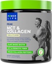 Power Life® Peak MCT pulver Supplement med plantebasert kollagen og biotin - Vanilla Flavor (30 Serveringer)