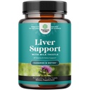 Liver Cleanse Detox & Repair - Melk Thistle Supplement for Digestion & Immune Helse - Ginger Root, Choline & Dandelion Root - Herbal Liver Support med Silymarin, Beetroot & Artichoke - 70 Count