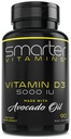 Smartere vitamin D3 5000 IU i Avocado Olje 125mcg - 90 Mini Softgels