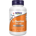 NU Supplements, L-Serine 500 mg, nervesystem helse, 120 Veg Kapsler