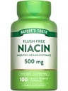 Naturens sannhet Flush Free Niacin | 500 mg | 100 kapsler | Ikke-GMO & Glutenfri Supplement