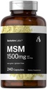 Horbäach MSM Kapsler 1500mg | 240 greve | Ikke-GMO, Glutenfri Supplement | Berkshire Labs