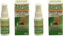 Seagate produkter Homeopatisk Olive Leaf Throat Spray (pakke med 2) 1 Ounce bringebær-Spearmint