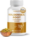 Goldenseal Root 8-i-1 Formula - med kanel Ginger Echinacea Elderberry Svart Pepper Vitamin D3 - Ikke-GMO, Glutenfri, Soya-fri