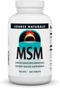 Kilde Naturals MSM (metylsulfonylmetan), 750 mg - 240 tabletter