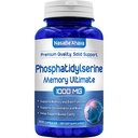 Minne Supplement for Brain Support | Fosfatidyderin Supplement med minne og fokus Kompleks med Ginkgo Biloba DMAE Rosemary og Gotu Kola | Laget og testet USA (66 dagers forsyning)