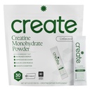Creatine Monohydrat Powder - 5g Creapure Creatine | Redefineringsstyrke, energi og gjenoppretting | Sukkerfri, vegansk, ikke-GMO | Unflavored, lett søt, 0 kalorier | 30 pakker