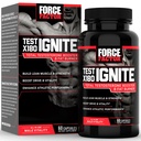 FORCE FACTOR Test X180 Ignite Total Testosteron Booster for menn med fenugreek frø og grønn te ekstrakt å bygge lean muskel, øke energi, og forbedre ytelse, 60 greve