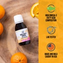 På Target Living Kids Daglig Omega- Fruktig Flavor 3.33 oz | Naturlig forekommende vitaminer A & D | Monk Frukt & oransje Flavor | Premium linje Fanget Cod Liver Oil