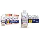 Sikre Max Protein Ernæringshake, Variety Pack, med 30 g protein & Max Protein Ernæringshake med 30 g protein, 1 g sukker, høyproteinshake, fransk vanilla, væske, 11 fl oz (pakke med 12)