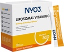 NYO3 Liposomal vitamin C pulver, støtter immunsystem & kollagen Booster, kraftige antioksidant, forbedre hud helse, glutenfri, høy absorpsjon vitamin C, 500 mg, 30 greve