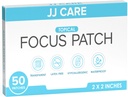 JJ CARE Focus Patch - Pakke med 50 all-Naturlig Focus Plus Patches for voksne, støttekonsentrasjon, fokus og minne | 50 dagers forsyning av Brain Patch
