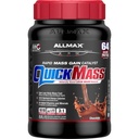ALLMAX QUICKMASS, Sjokolade - 3,5 lb - Rask Mass Gain Catalyst - Opp til 64 gram protein per servering - 3:1 carb til proteinforhold - Zero Trans Fat - Opp til 24 serveringer