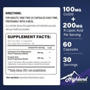 CoQ10 100mg + R-Lipoic Acid 200mg per servering, 1 måneds forsyning, opp til 5x forbedret absorpsjon, R-Lipoic Acid / CoQ10 Supplement for hjerte helse og kognitiv helse-60 kapsler
