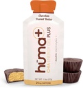 Huma Plus (Dobbelt elektrolytter) - Chia Energy Gel, Sjokolade Peanut Smør, 12 Gels - Magevennlig, Real Food Energy Gels
