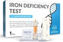 getTested Iron Deficiency Test Kit – hjemme Blodprøve for anemi med raske resultater – Fingerprick prøve, Ingen Lab besøk nødvendig – klinisk validert sjekk for lave jernnivåer